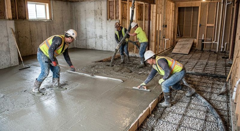 Basement Concrete Pouring in Minot, ND