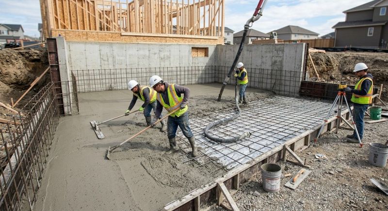 Basement Slab Installation in Minot, ND
