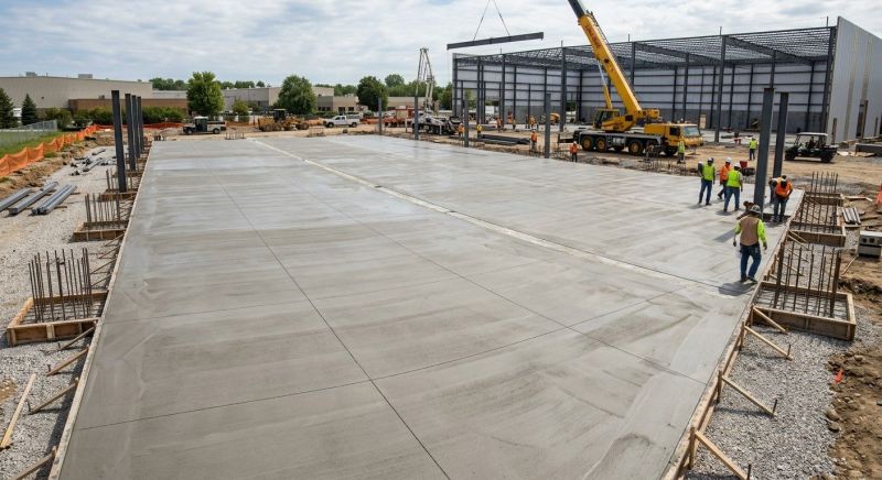 Commercial Slab Construction in Minot, ND