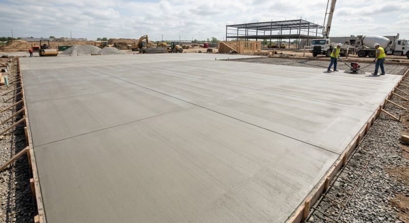 Commercial Slab Construction in Minot Afb, ND