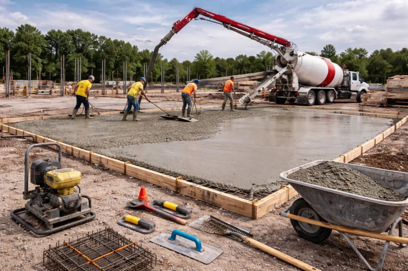 Commercial Slab Construction in Surrey, ND