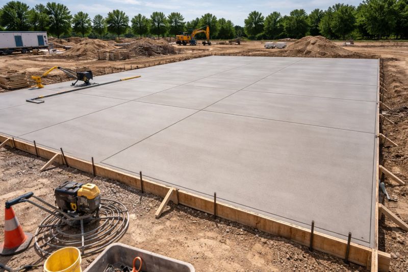 Commercial Slab Installation in Minot Afb, ND
