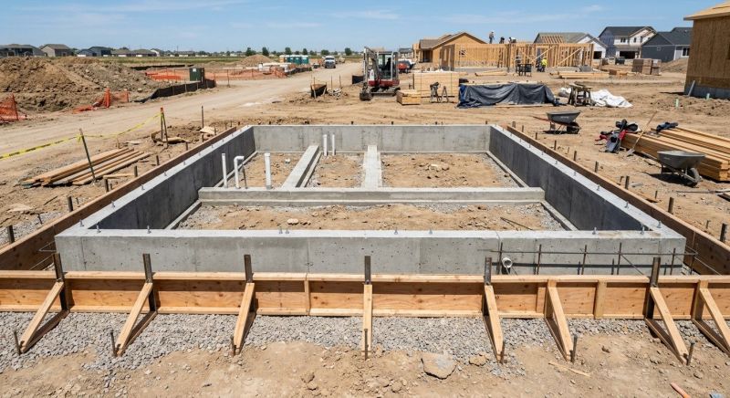 Foundation Construction in Surrey, ND
