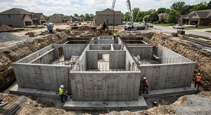 Foundation Construction in Surrey, ND