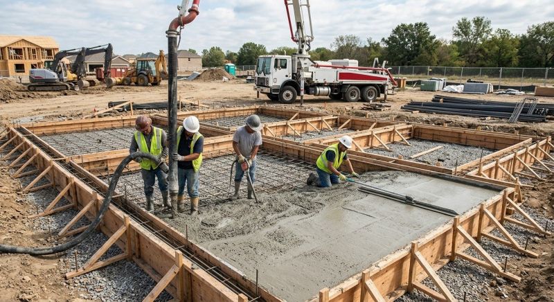 Foundation Pouring in Minot, ND