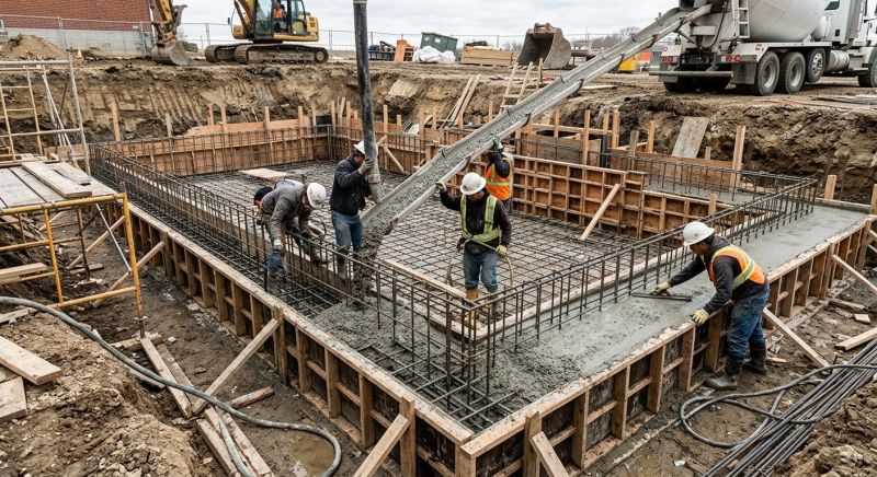 Foundation Pouring in Minot, ND