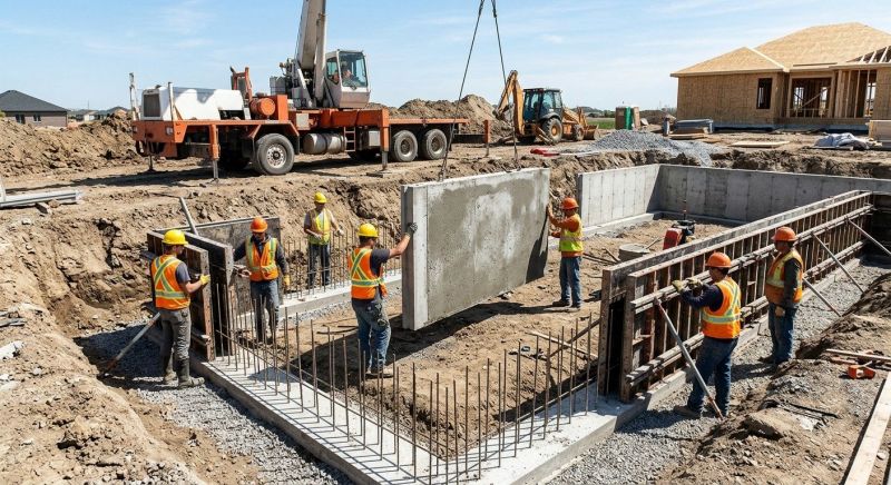 Foundation Wall Pouring in Minot, ND