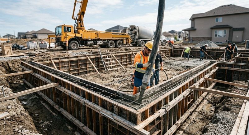 Poured Foundation Installation in Minot, ND